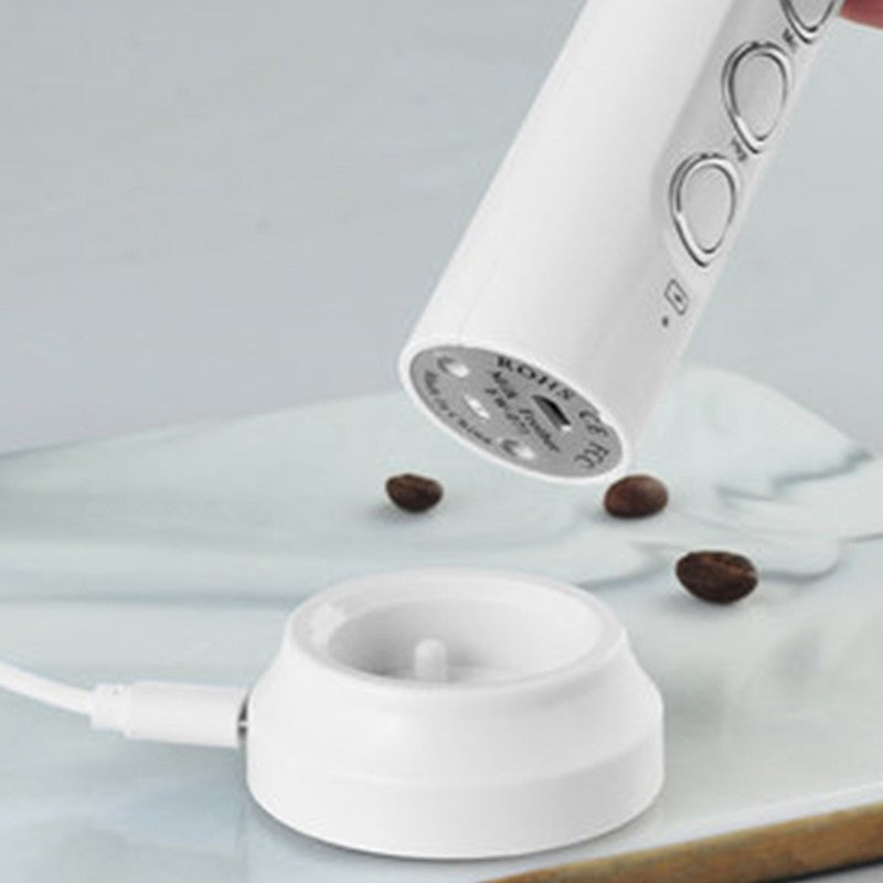 Rechargeable Handheld Milk Frother, with 3 Speed & 3 Interchangeable H –  GizModern