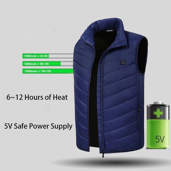 Heat Your Core with Power Bank Heated Graphene-embedded Down Vest ...