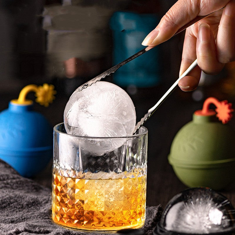 5/7cm Whisky Ice Ball Maker Mold Portable Silicone Ice Cube Mold