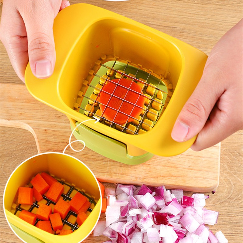 2-in-1 Manual Vegetable Chopper, with Chopping & Shredding Mode, for Q –  GizModern