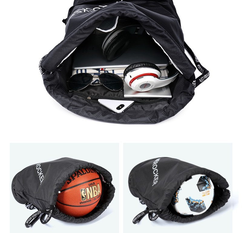 Lightweight & Waterproof Drawstring Backpack with Ball/Shoe Compartmen ...