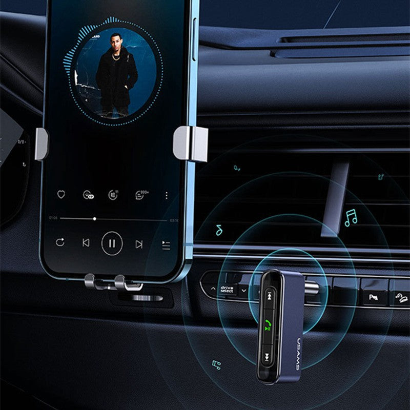 Wireless Bluetooth5.0 Car Audio Receiver, with Built-in Mic, for Hands-Free Call