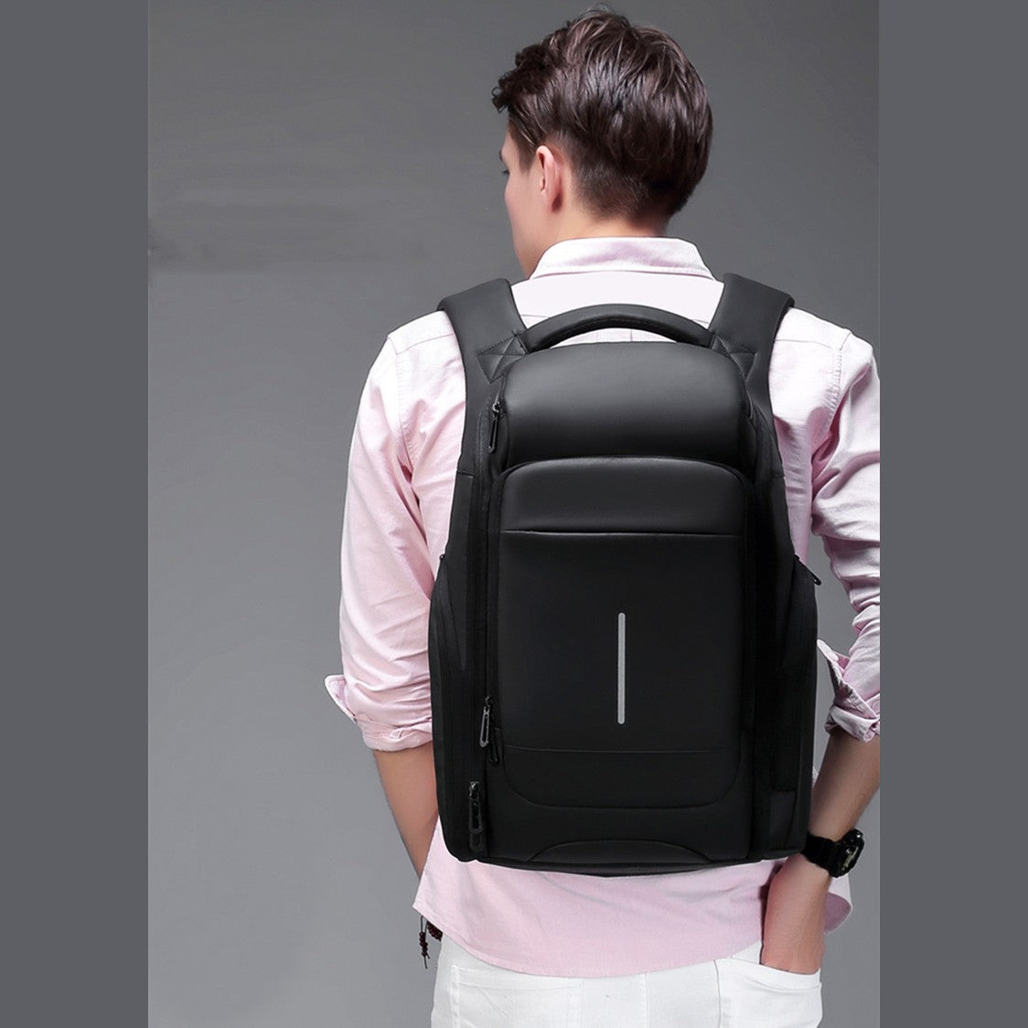 Large Capacity Business Backpack, with Insulation Pocket, Multiple Com ...