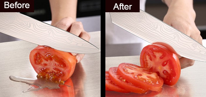 4-in-1 Manual Knife Sharpener, with 3 Sharpening Stages & 1 Scissor Sh –  GizModern