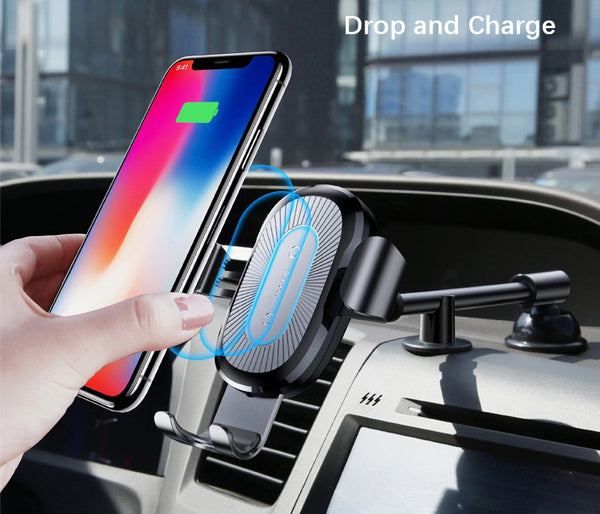 All-in-one Wireless Charger Car Mount with Longer Arm - Closer, Cleare ...