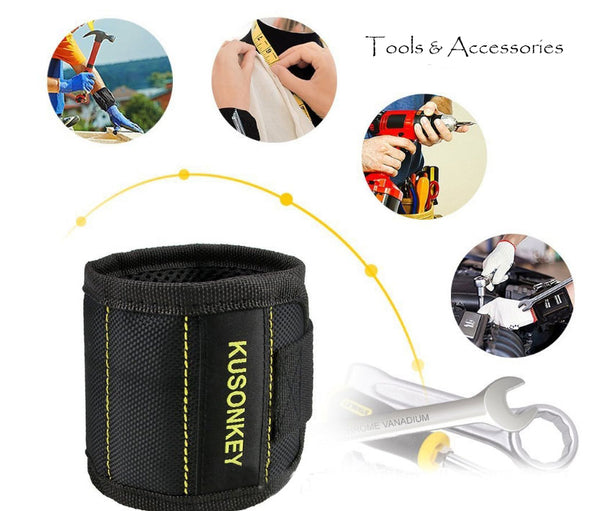 Keep Your Small Tools and Bits Handy with Magnetic Wristband – GizModern
