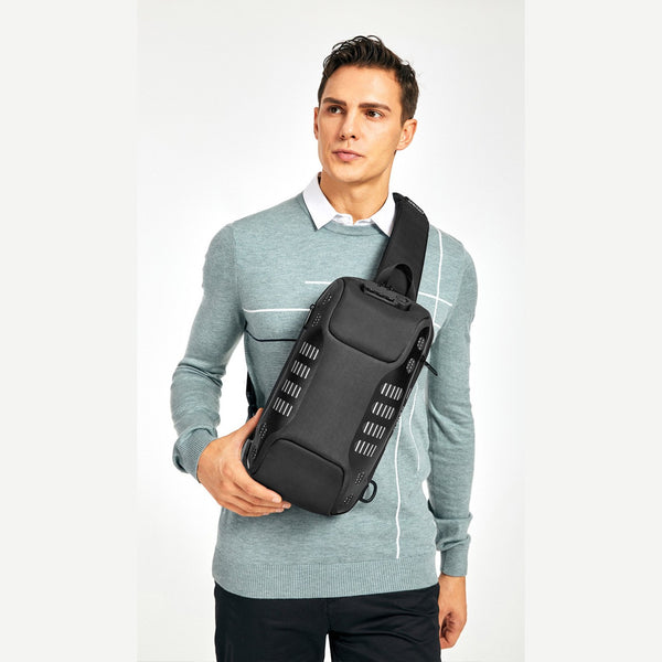 Anti-Theft Water-Resistant Sling Bag, for Biking, Walking, Travel ...