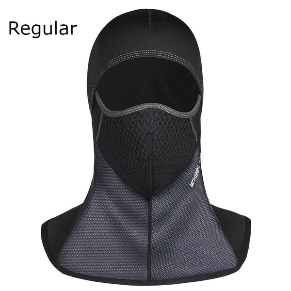 2-in-1 Windproof Thermal Fleece Full Face Mask & Head Hood for Motorcy ...