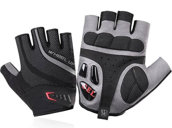 Breathable Lightweight Half Finger Bicycle Gloves with Anti Slip Shock ...