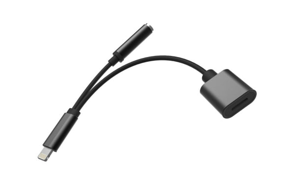 lightning headphone adapter with power