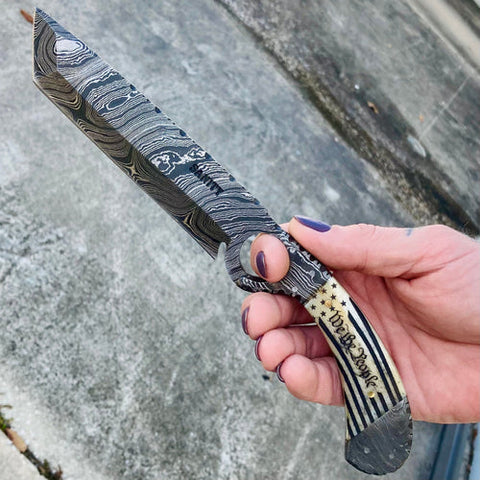 Damascus steel has a long history and is revered for its look