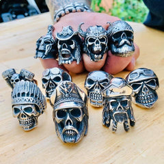 Sanity Jewelry's Original Biker Skull Rings