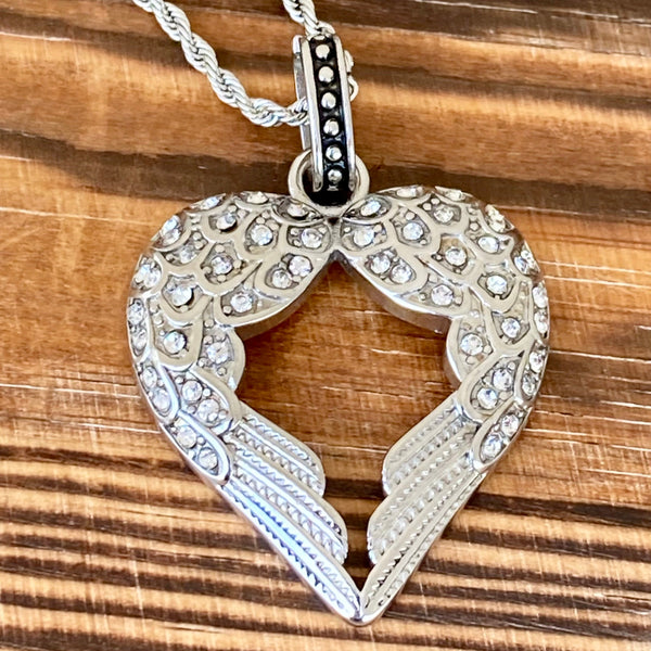 Angel Heart Pendant Collar Necklace Female Fashion Bulk Necklaces for Women  Double Necklaces for Women