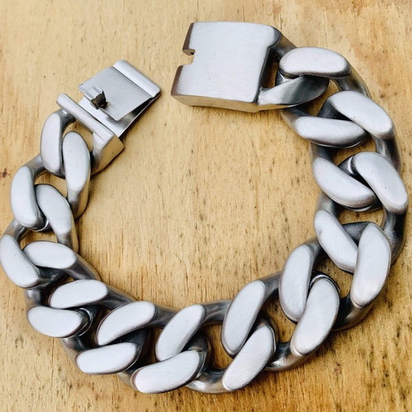Curb Chain Stainless Steel Necklace – Big Joes Biker Rings
