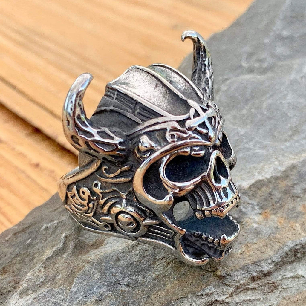 Bone Crusher Collection - Valhalla Viking Skull Ring | Sanity Jewelry