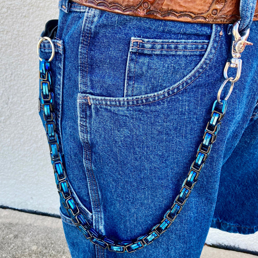 Wallet Chain | Daytona Beach Road King - Black & Siver | Sanity Jewelry ...