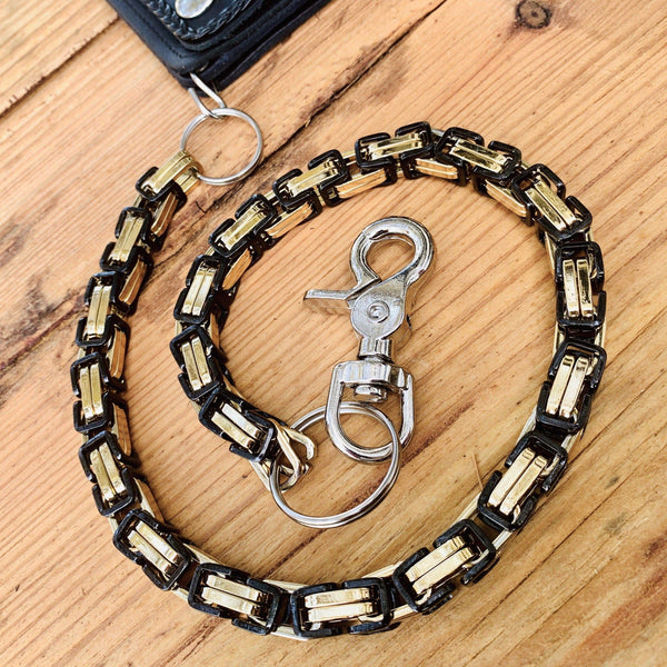 Wallet Chain / Key Tether Gold or Silver Standard & Long 