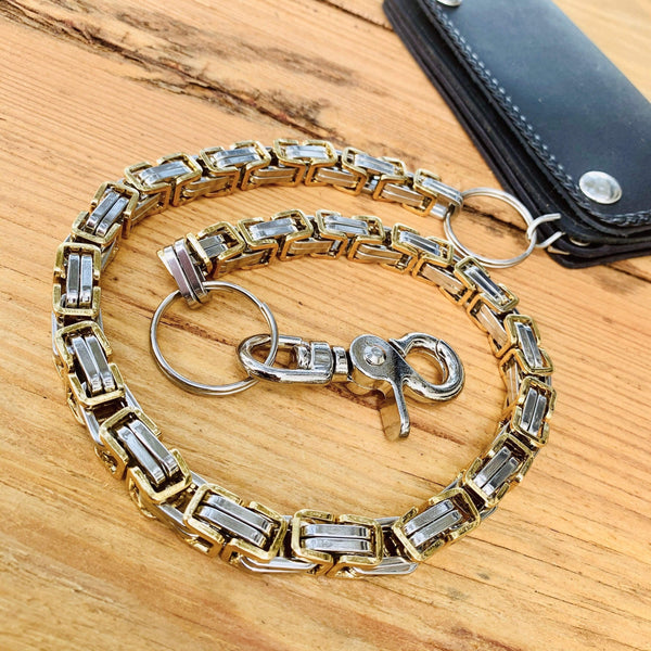 Wallet Chain | Daytona Beach Deluxe - Gold & Silver | Sanity Jewelry 25 inch