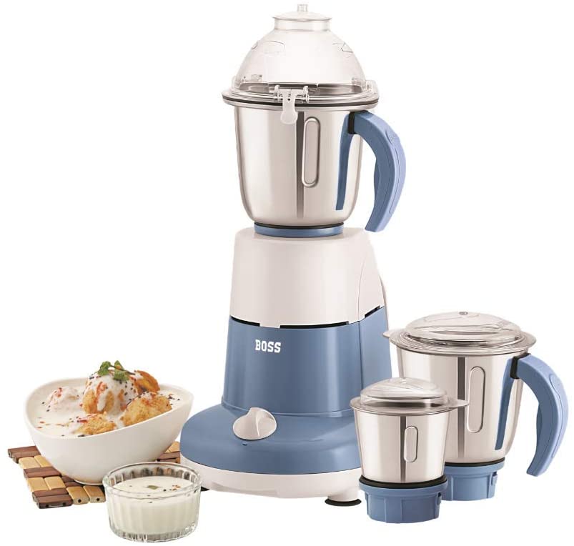 BOSS Crown Mixer Grinder, Jar Capacity: Wet Jar-1400 Dry Jar-1150