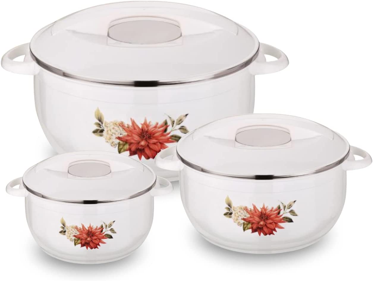 Plastic Insulated Hot Pot 3 pcs set