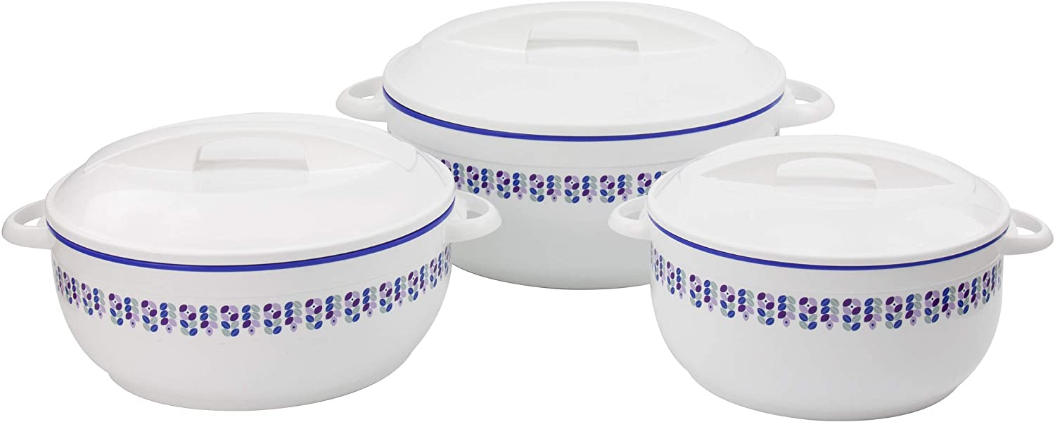 Stainless Steel Casserole and HotPot Set - Double-Walled, Insulated  Casserole Hot case(2000 ml/2.11 QT)