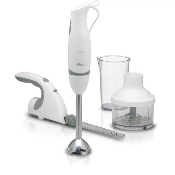 Oster 3-Piece Food Prep Kit with Immersion Blender, Electric Knife and 2-Cup  Mini Chopper
