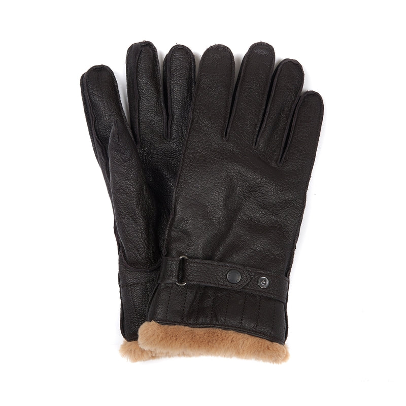 barbour leather utility gloves