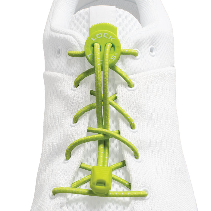 Laces Lock Bracks Shoelace clips, a pair Grey / Lime Keep Your