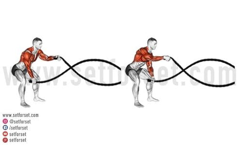  SGT KNOTS Twisted Battle Rope - Weighted Exercise