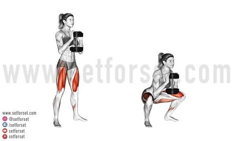 howto Dumbbell Squats 🏋🏾‍♀️ Best Beginner leg exercise for strength  #ulissesworld #legday #gym 