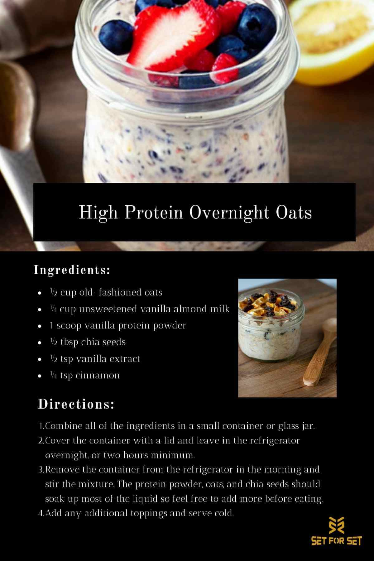 High-Protein Overnight Oats {6 Easy Recipes}