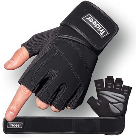 Bear Grips Weight Lifting Gloves for Men & Women, Half Finger Lifting  Gloves, Full Finger Workout Gloves for Men, No Finger Exercise Gloves l  Compression Weightlifting Gloves