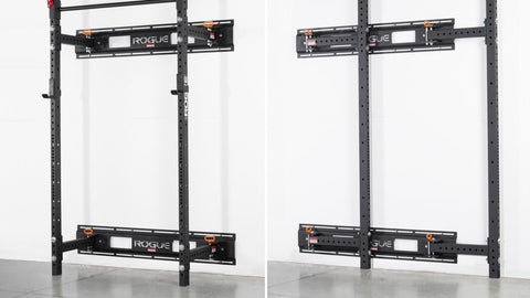 folding wall mounted squat rack