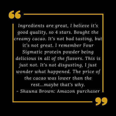 four sigmatic protein powder reviews