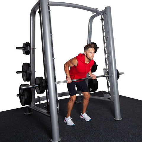 how much does a smith machine barbell weigh