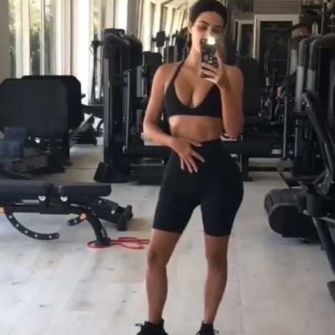 kim kardashian pre workout