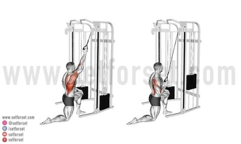 lat exercises with cables