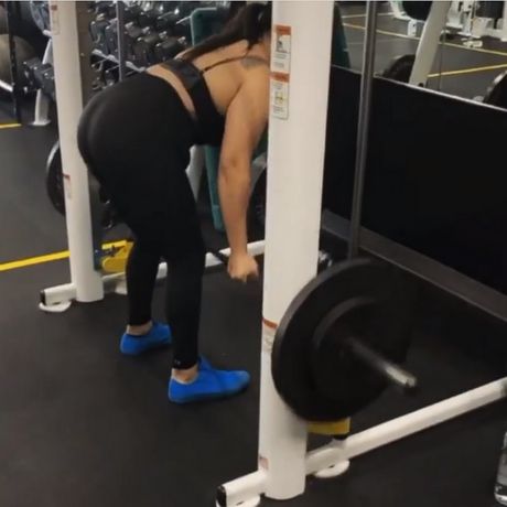 smith machine bent over row