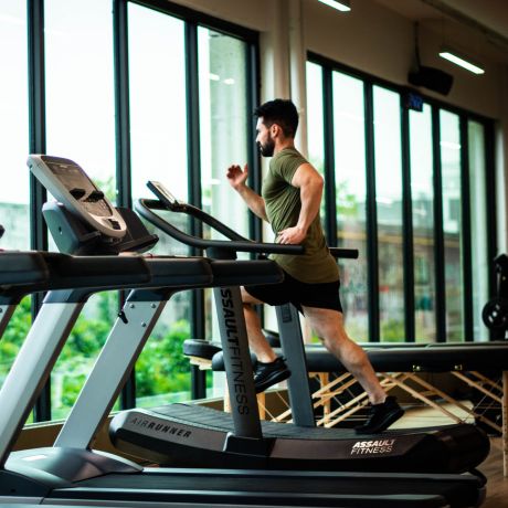 sprinting on a treadmill