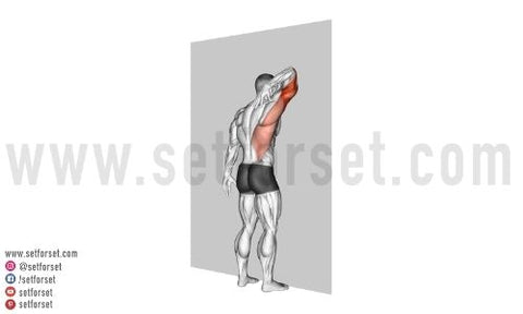 stretching triceps