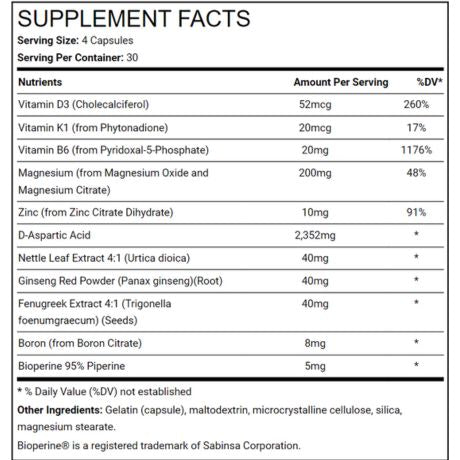 testo-max ingredients