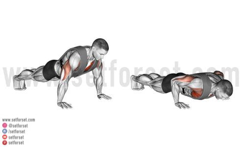 weighted push ups