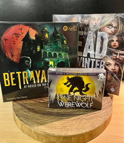 Betrayal at House on the Hill, One Night Werewolf and Dead of Winter