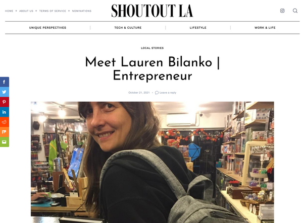 Shout Out L.A. | Meet Lauren Bilanko