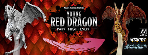 Young Red Dragon Paint Night Event