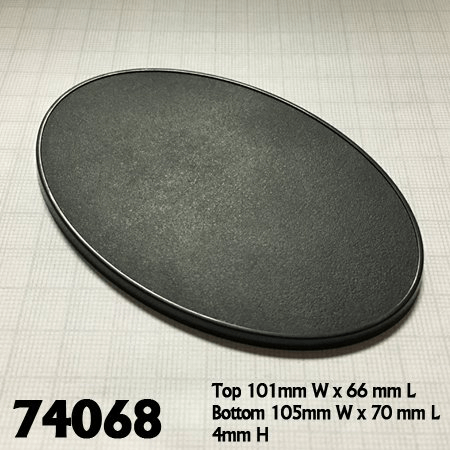 Mini Base Reaper 74068 (4ct) 105mm x 70mm oval