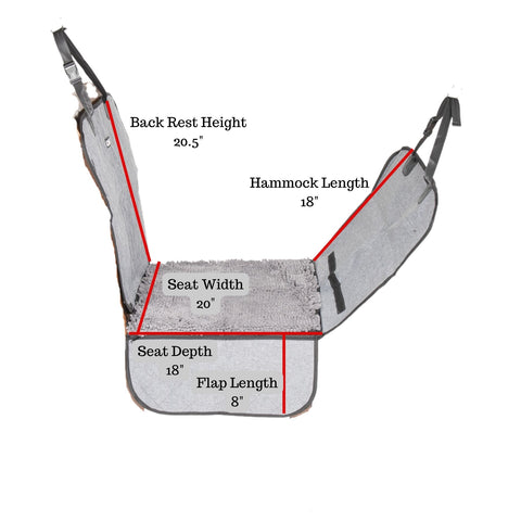 size specs and dimensions for car seat cover