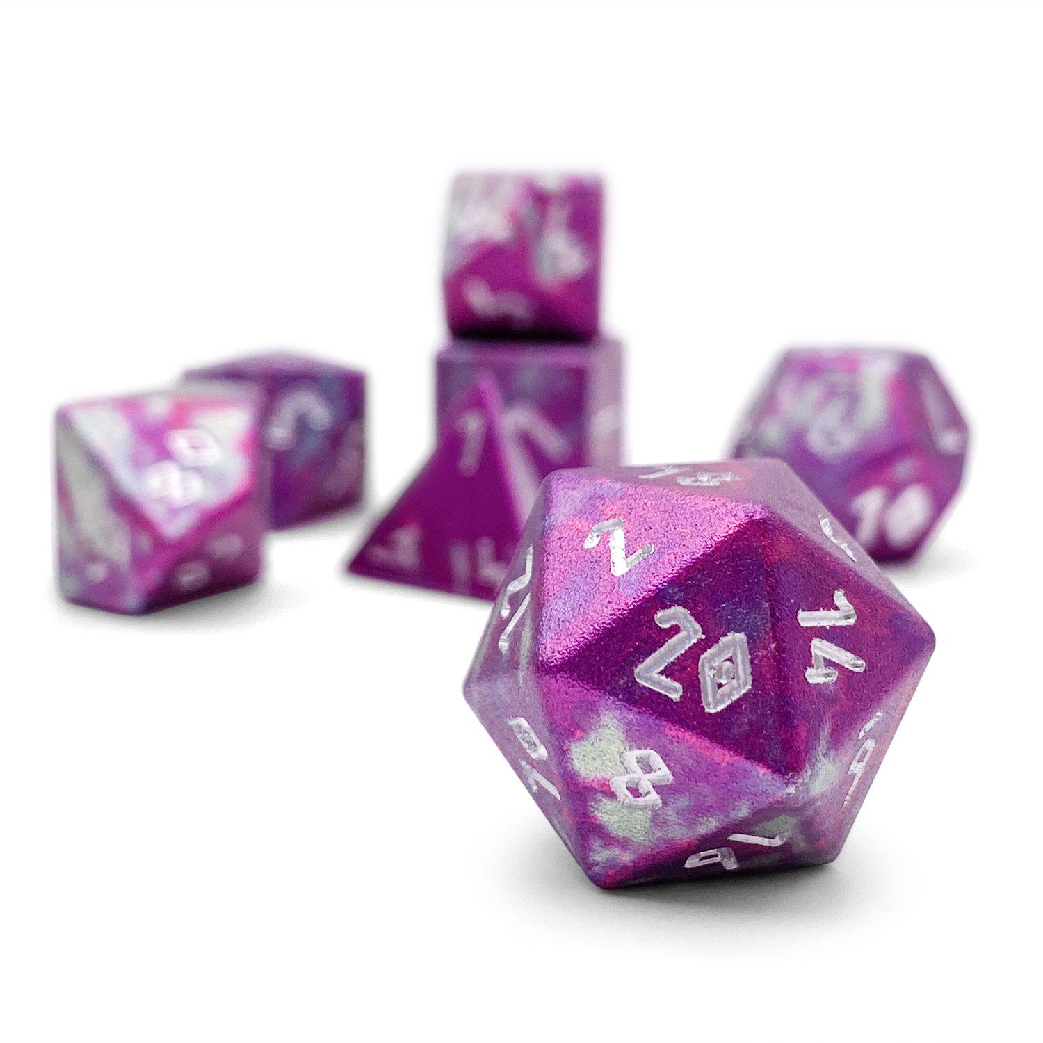 Faerie Fire Wondrous Dice Set Of 7 Rpg Dice By Norse Foundry Precisi