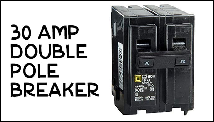 30 amp double pole circuit breaker
