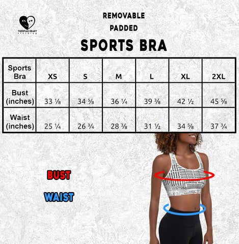Strong Female Protagonist | Padded Sports Bra – THESPIAN HEART CLOTHING